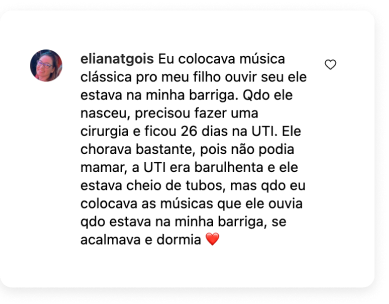 Depoimento de aluna