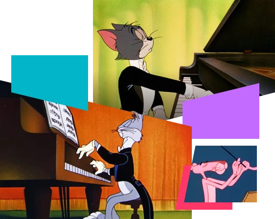 Desenhos clássicos e música